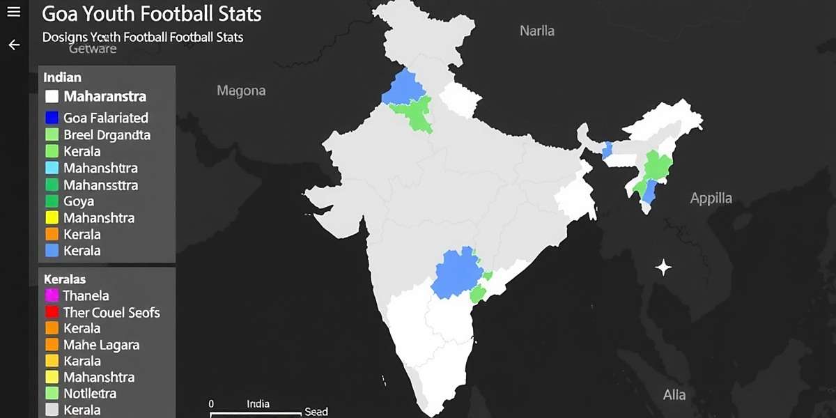 Goa Youth Football Stars Regional Popularity Map Map showing Goa Youth Football Stars download distribution across different Indian states with highest concentration in Goa, Maharashtra and Kerala